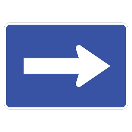 Sign Solutions Usa 15 in Height, 21 in Width, Aluminum, Horizontal Rectangle DUS08DWT2115M6-1INT